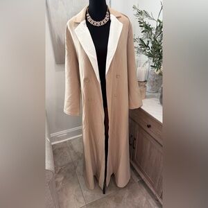 NWT Riva Tan Double-Breasted Women's Trench Coat